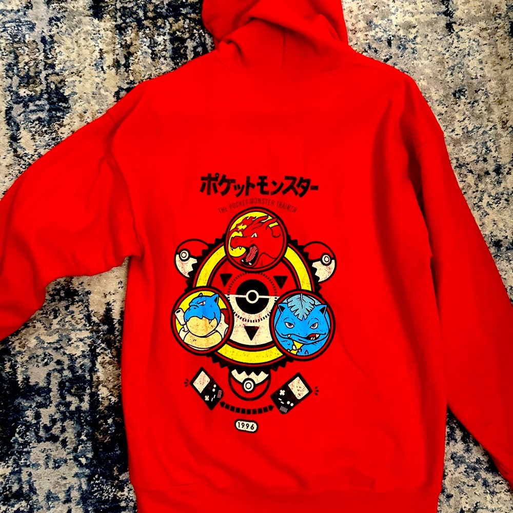 Pokémon Pocket Master Hoodie Size L Red